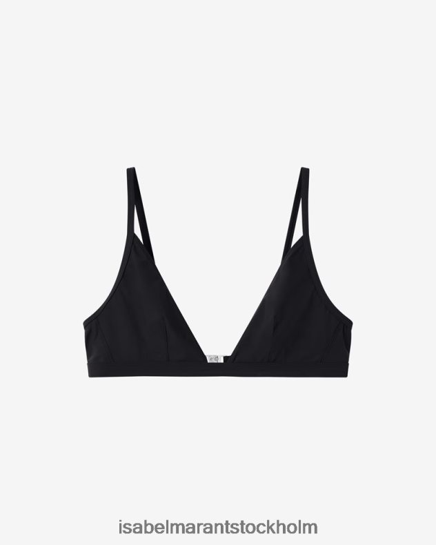Kläder Isabel Marant niall bikini topp svart kvinnor D80P02704