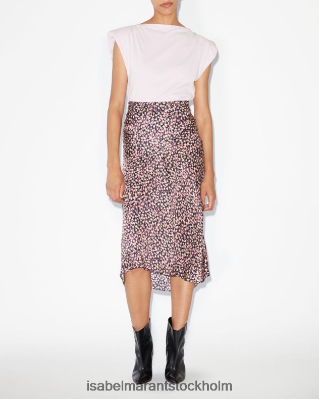 Kläder Isabel Marant lisanne kjol blekna natt kvinnor D80P02134