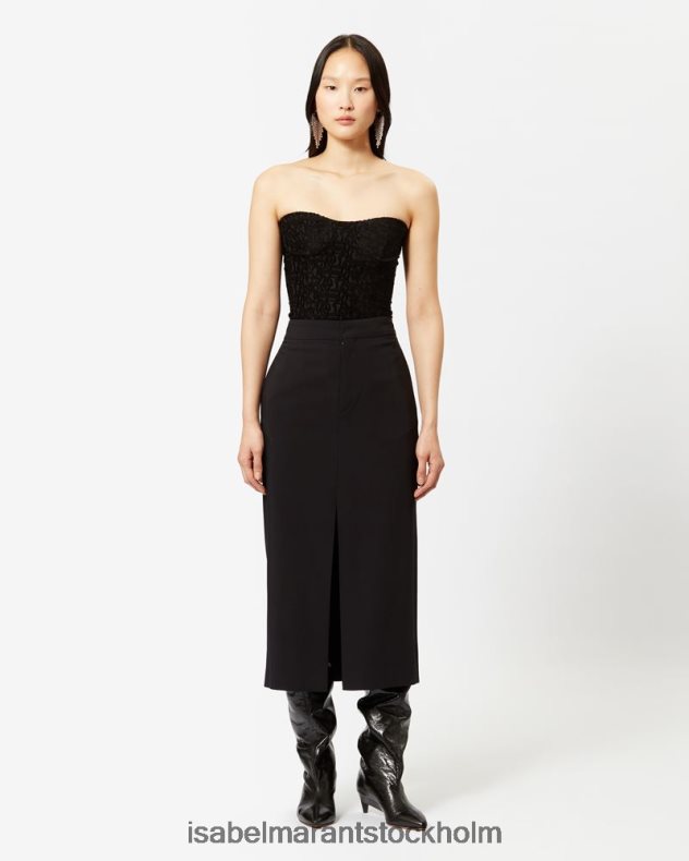 Kläder Isabel Marant madelia kjol svart kvinnor D80P0288