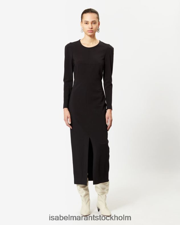 Kläder Isabel Marant minela klänning svart kvinnor D80P0289