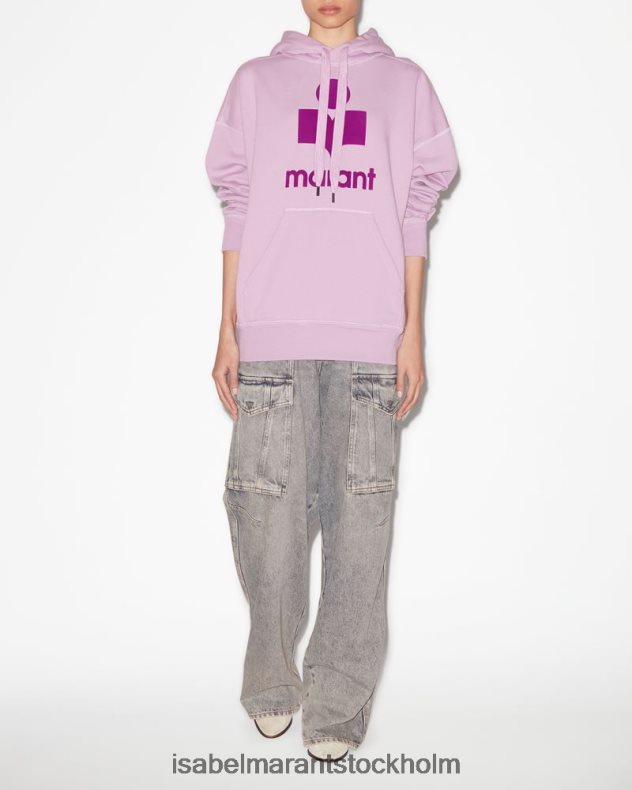 Kläder Isabel Marant mansel oversized hoodie sweatshirt lila/lila kvinnor D80P02393