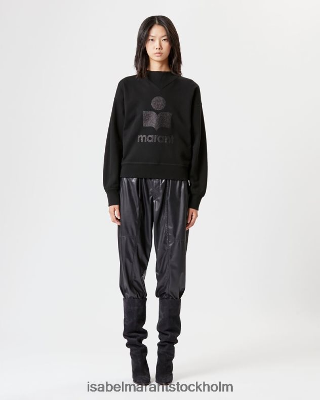 Kläder Isabel Marant moby logotyp sweatshirt svart kvinnor D80P02364