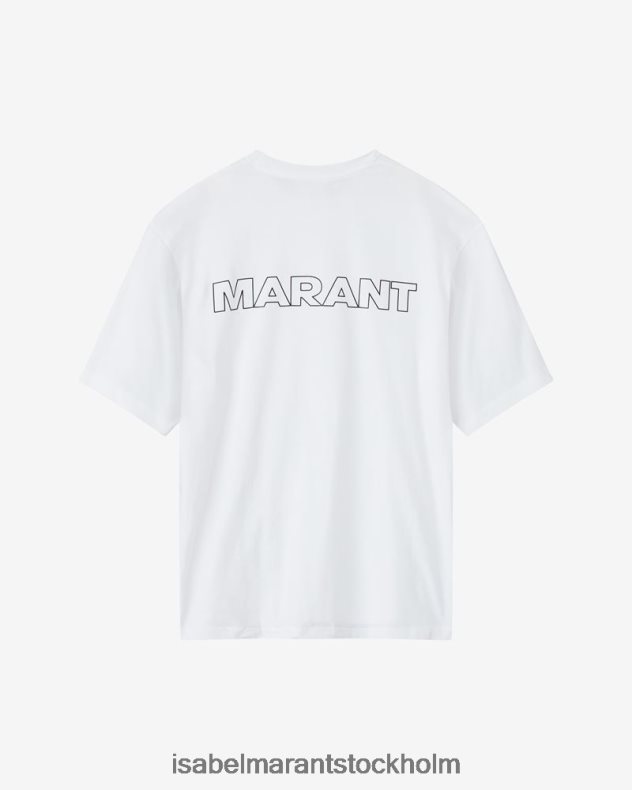 Kläder Isabel Marant guizy ''marant'' bomullströja vit män D80P021292