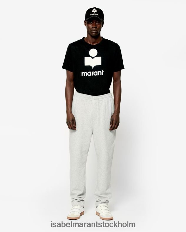 Kläder Isabel Marant karman logotyp t-shirt svart män D80P021288