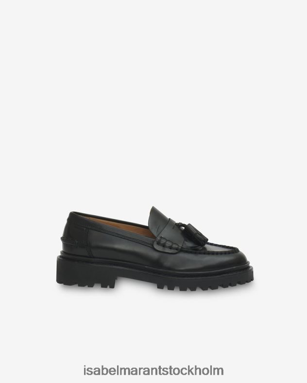 Skodon Isabel Marant loafers i frezza läder svart unisex- D80P02891