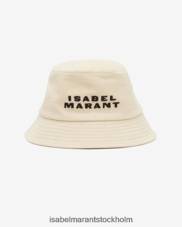 tillbehör Isabel Marant haley logotyp hatt ecru/svart unisex- D80P021068